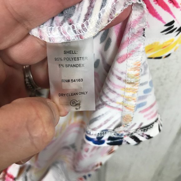 Ivanka Trump jersey knit dress print colorful boho - Picture 7 of 7